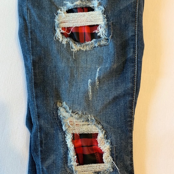 Judy Blue Denim - Judy Blue Plaid Skinny Jeans Size 9